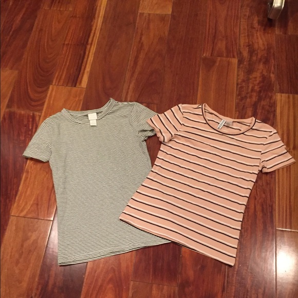 H&M Tops - NWOT✨✨two H&M form fitted tees!